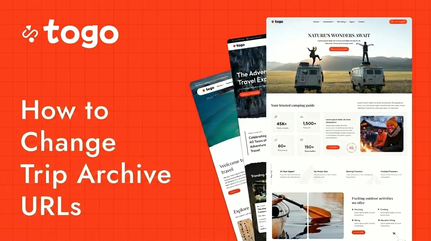 How to Change the Default Trip Archive Slug in Togo WordPress Theme
