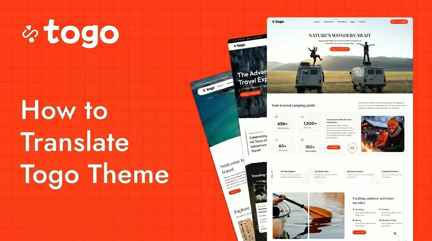 How to Translate or Edit Texts in Togo WordPress Theme