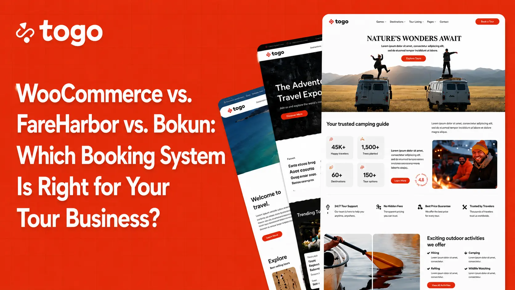 WooCommerce vs. FareHarbor vs. Bokun: Which Booking System Is Right for Your Tour Business?