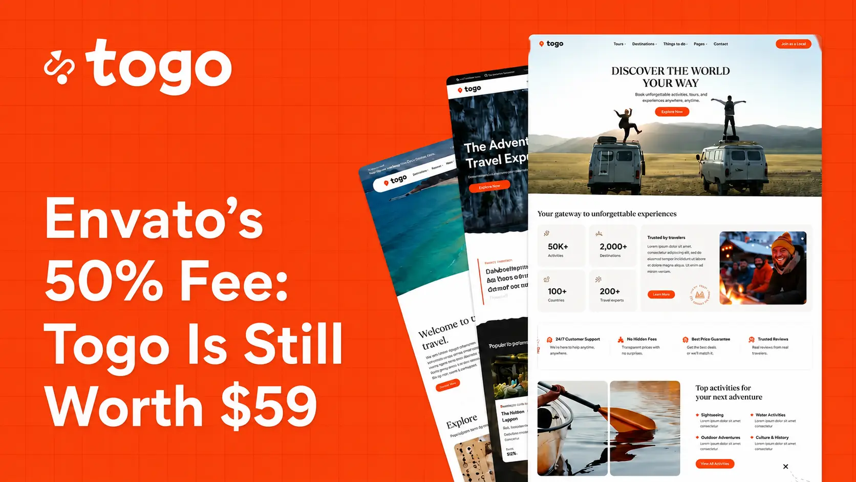 Envato’s New 50% Fee: What It Means for Togo Customers and Why Your $69 Purchase Still Makes Sense